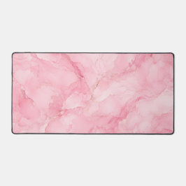Alfrombrillas De Escritorio Patrón de mármol con acuarela rosa