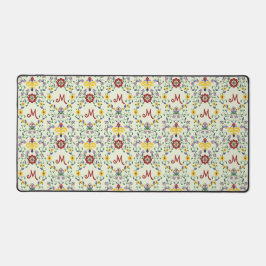 Alfrombrillas De Escritorio Patrón de monograma escandinavo Rosemaling Nordic