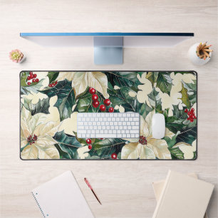 Alfrombrillas De Escritorio Patrón de Navidades florales de Poinsettia (19)