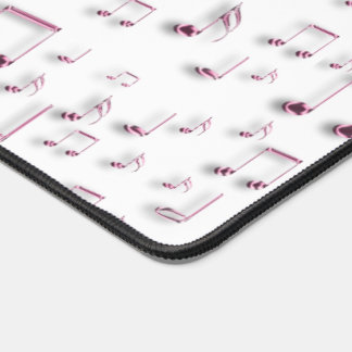 Alfrombrillas De Escritorio patrón de notas de música rosa