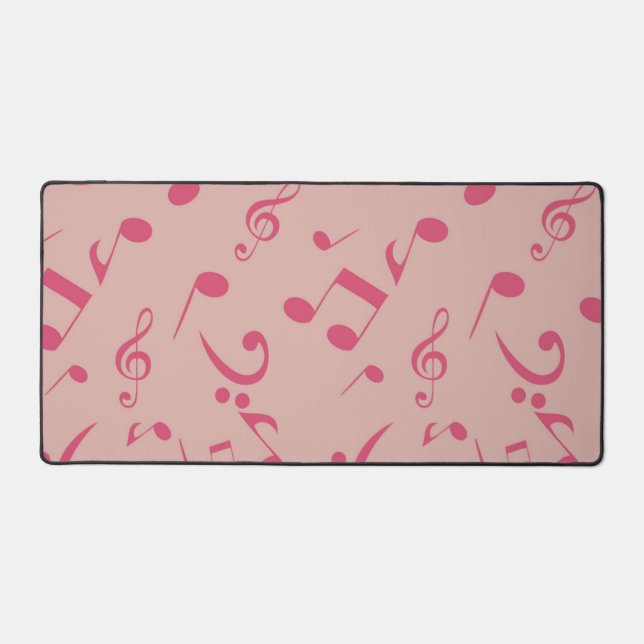Alfrombrillas De Escritorio Patrón de notas musicales (Anverso)