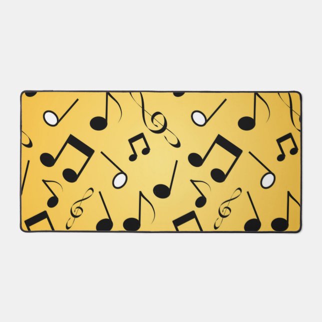 Alfrombrillas De Escritorio Patrón de notas musicales (Anverso)