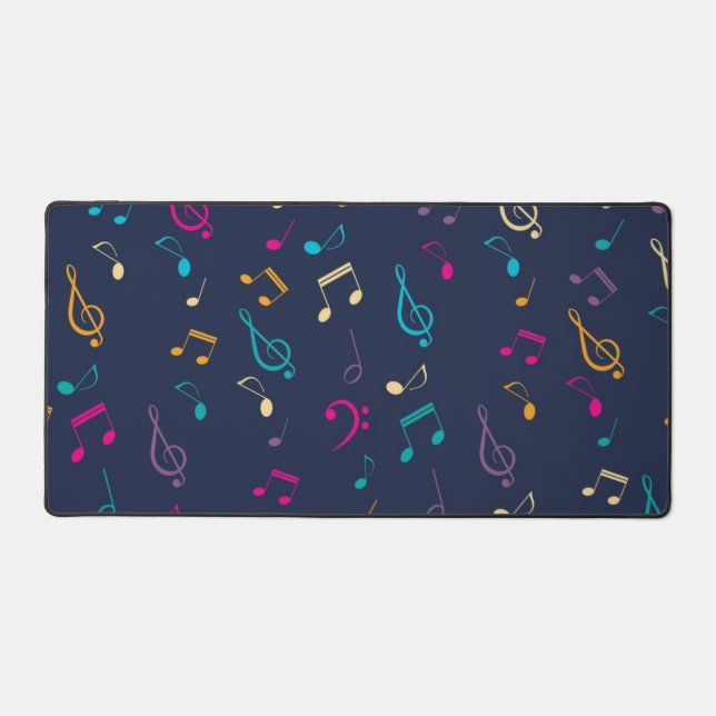 Alfrombrillas De Escritorio Patrón de notas musicales (Anverso)