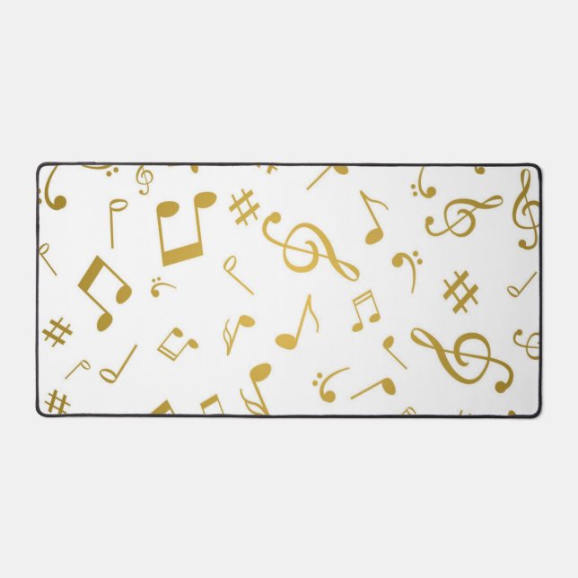 Alfrombrillas De Escritorio Patrón de notas musicales (Anverso)