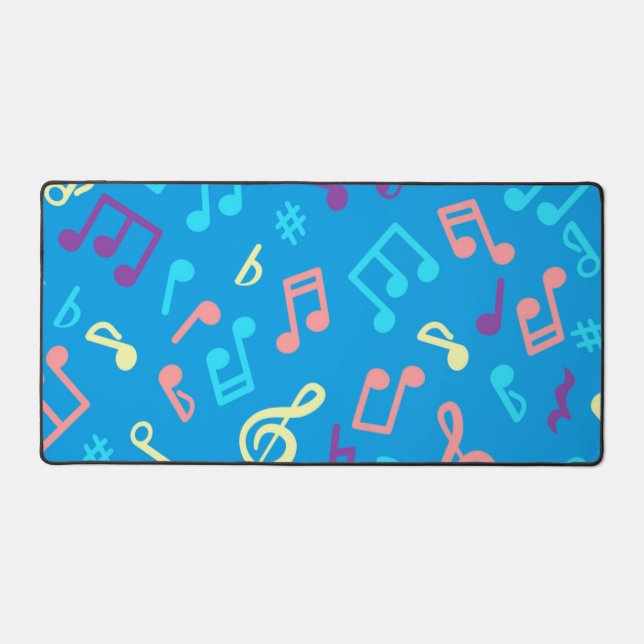 Alfrombrillas De Escritorio Patrón de notas musicales (Anverso)