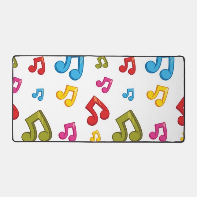 Alfrombrillas De Escritorio Patrón de notas musicales (Anverso)