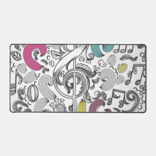 Alfrombrillas De Escritorio Patrón de notas musicales