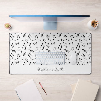 Alfrombrillas De Escritorio Patrón de notas musicales personalizado