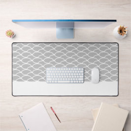 Alfrombrillas De Escritorio Patrón de Olas de Oval de Oval azul festivo