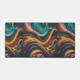 Alfrombrillas De Escritorio Patrón de ondas coloridas