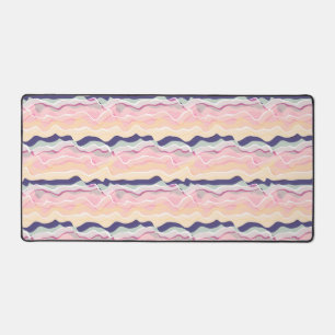 Alfrombrillas De Escritorio Patrón de ondas pastorales multicolor