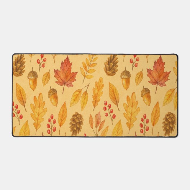Alfrombrillas De Escritorio Patrón de otoño natural (Anverso)
