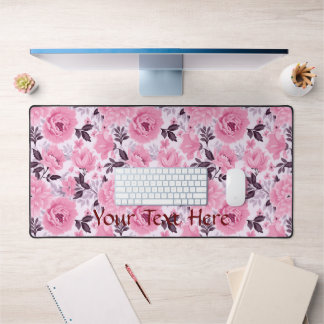 Alfrombrillas De Escritorio Patrón de paleta rosa floral