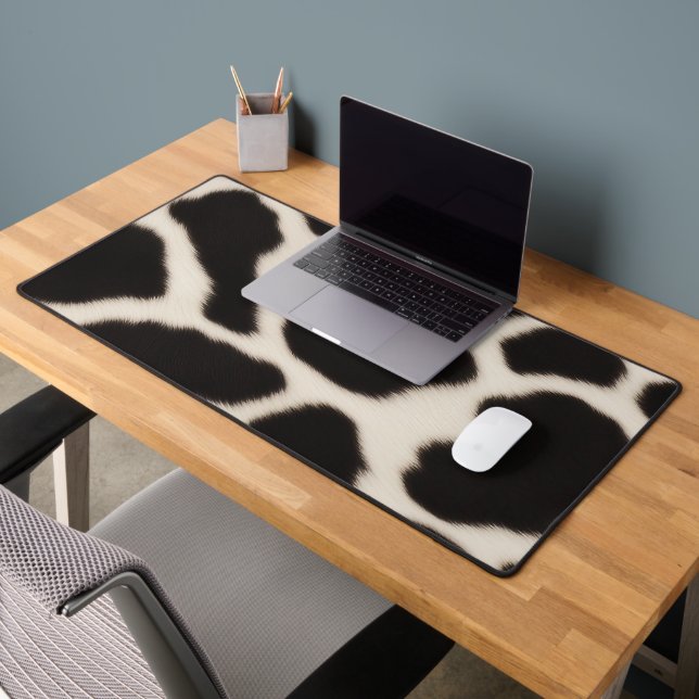 Alfrombrillas De Escritorio Patrón de piel de vaca blanco y negro (Oficina 2)