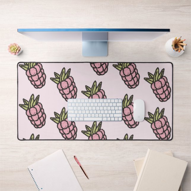 Alfrombrillas De Escritorio Patrón de piña Y2K Retro Funky (Oficina 1)