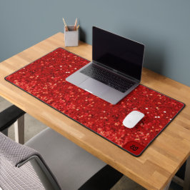 Alfrombrillas De Escritorio Patrón de purpurina brillante roja