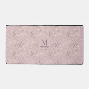 Alfrombrillas De Escritorio Patrón de purpurina dorada rosa pastel suave perso