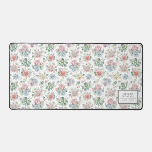 Alfrombrillas De Escritorio Patrón de suculentos de color de agua botánica Pas