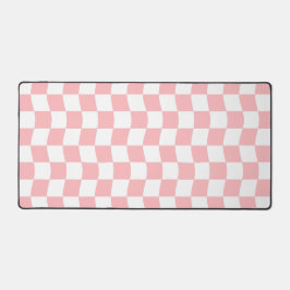 Alfrombrillas De Escritorio Patrón de tablero de cheques ondulados simples de 