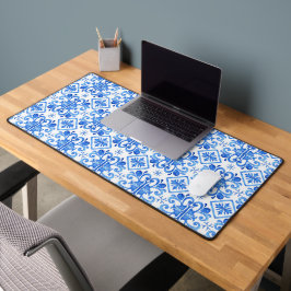 Alfrombrillas De Escritorio Patrón de Toile Francés Azul