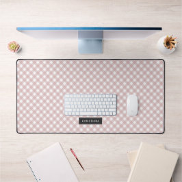 Alfrombrillas De Escritorio Patrón de trenzado de color rosa oscuro Minimalist