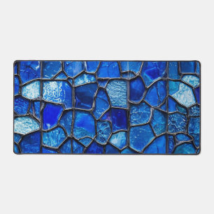 Alfrombrillas De Escritorio patrón de vidrio veneciano azul