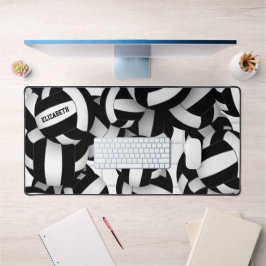 Alfrombrillas De Escritorio Patrón deportivo del equipo de voleibol negro