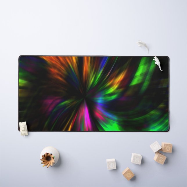 Alfrombrillas De Escritorio Patrón estético moderno de moda negra (Mesa para niños)