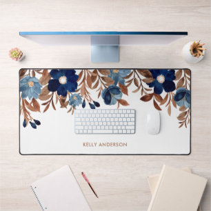 Alfrombrillas De Escritorio Patrón floral de acuarela de moda follaje femenino