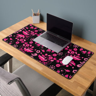 Alfrombrillas De Escritorio Patrón floral escandinavo rosa moderno
