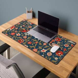 Alfrombrillas De Escritorio Patrón floral indo-persa bohemio vintage rojo