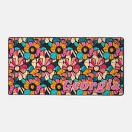 Alfrombrillas De Escritorio Patrón floral retro fantástico personalizado