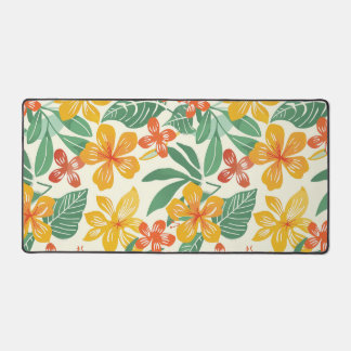 Alfrombrillas De Escritorio Patrón floral tropical vibrante