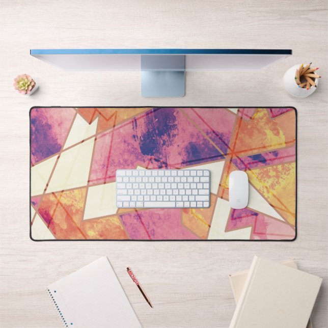 Alfrombrillas De Escritorio Patrón geométrico lavado (Oficina 1)