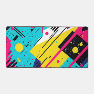 Alfrombrillas De Escritorio Patrón geométrico retro de los años 80