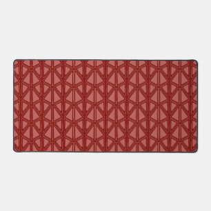 Alfrombrillas De Escritorio Patrón geométrico rojo