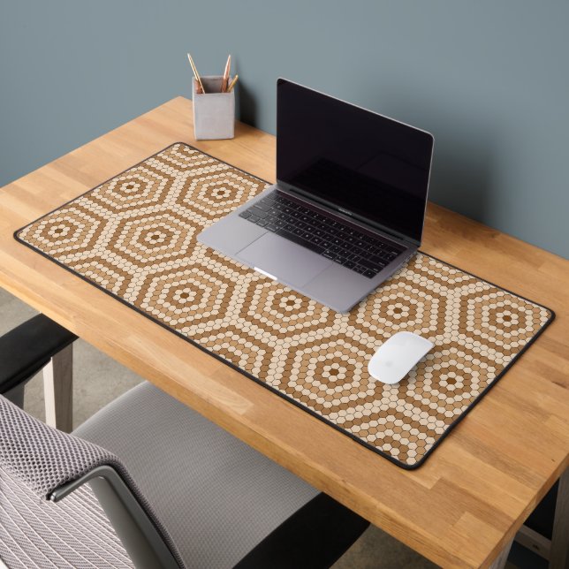 Alfrombrillas De Escritorio Patrón Hexagon Penny Tile Hex Tile (Oficina 2)