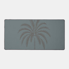 Alfrombrillas De Escritorio Patrón Mínimo de Palma Azul Gris Tropical