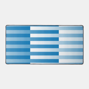 Alfrombrillas De Escritorio Patrón rayado azul blanco