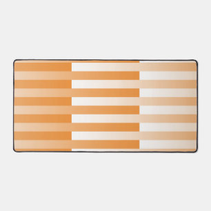 Alfrombrillas De Escritorio Patrón rayado blanco naranja