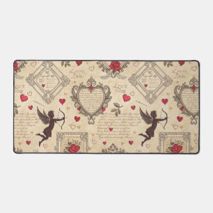 Alfrombrillas De Escritorio Patrón romántico de Cupido de Vintage (8)