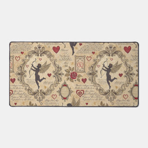 Alfrombrillas De Escritorio Patrón romántico de Cupido de Vintage (9)