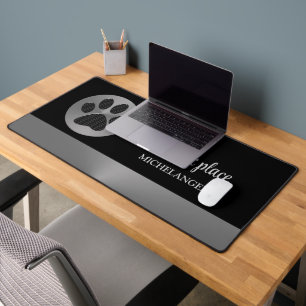 Alfrombrillas De Escritorio Paw de perro sin punto de Polka en servicio de cul