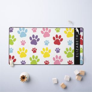 Alfrombrillas De Escritorio Paws coloridos, Patrón de garras, Paws de perros, 