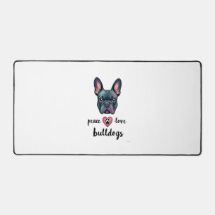 Alfrombrillas De Escritorio Paz Amor Bulldogs Galaxia Vintage Bulldog Francés
