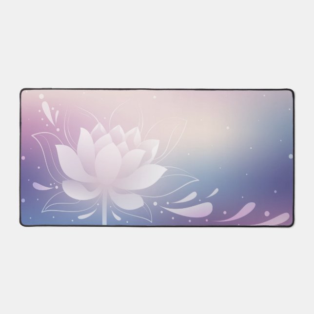 Alfrombrillas De Escritorio Peaceful Rhythm with Lotus Desk Mat (Anverso)
