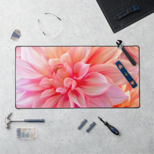 Alfrombrillas De Escritorio Peach Rubor Dahlia Blossom