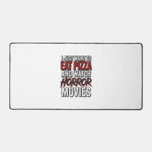 Alfrombrillas De Escritorio Películas de terror de pizza tipografía vintage de