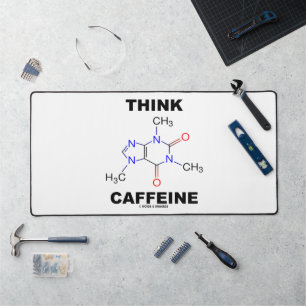 Alfrombrillas De Escritorio Pensar en la cafeína (Caffeine Chemical Molécula)