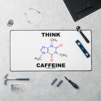 Alfrombrillas De Escritorio Pensar en la cafeína (Caffeine Chemical Molécula)
